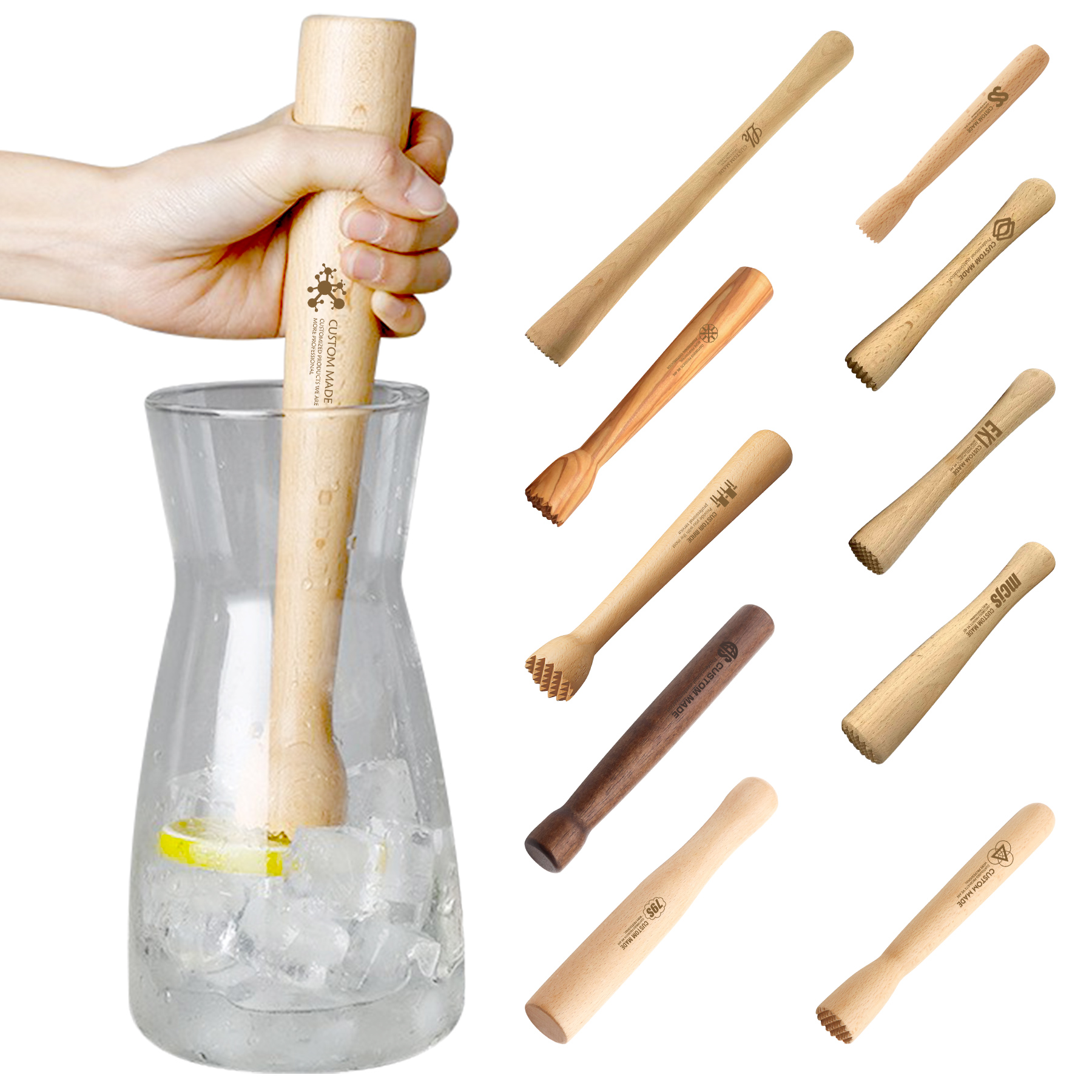 Wooden Cocktail Crushed Hammer Popsicle 3