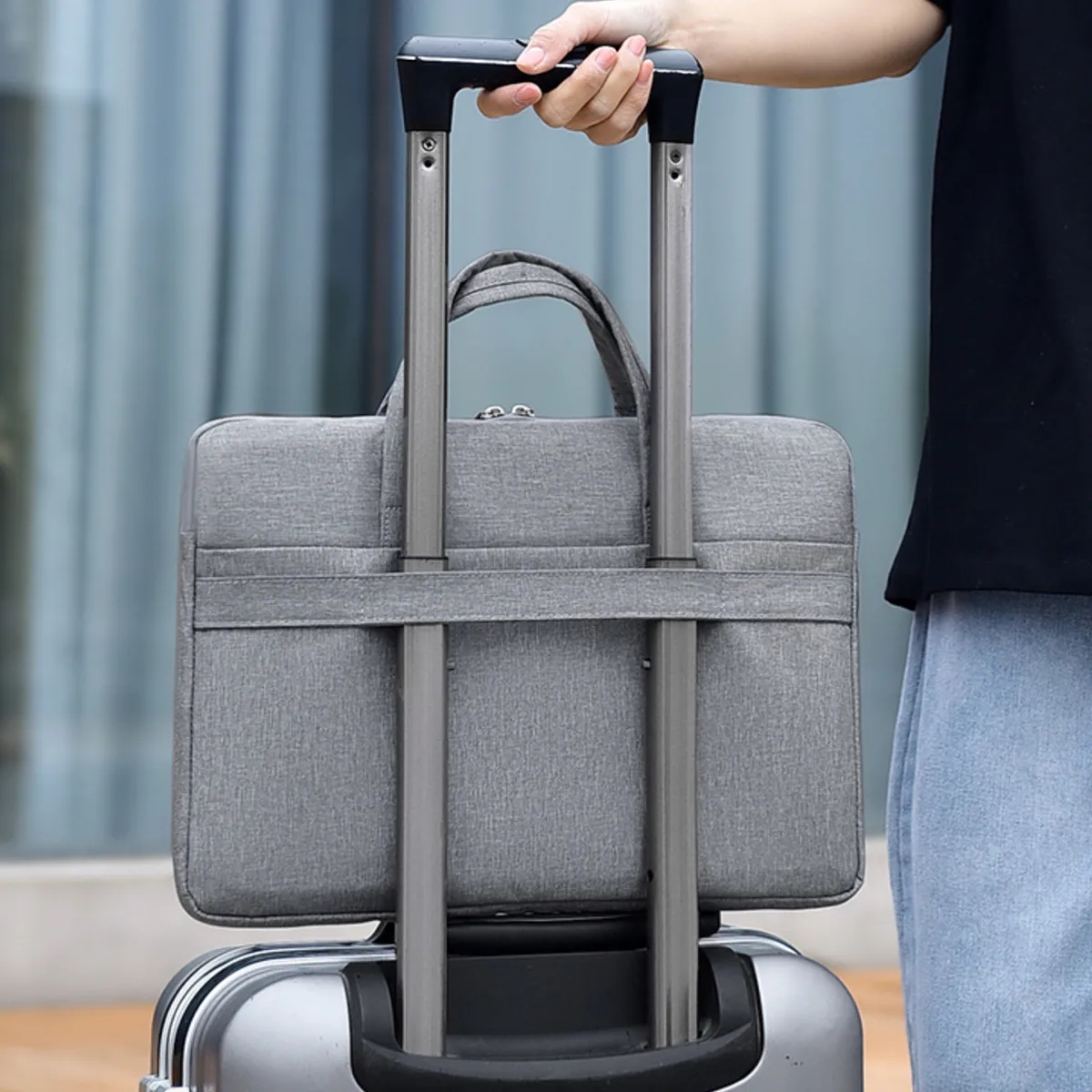 15.6 Inch Laptop Sleeve Carrying Case Handbags Messenger Bag 2