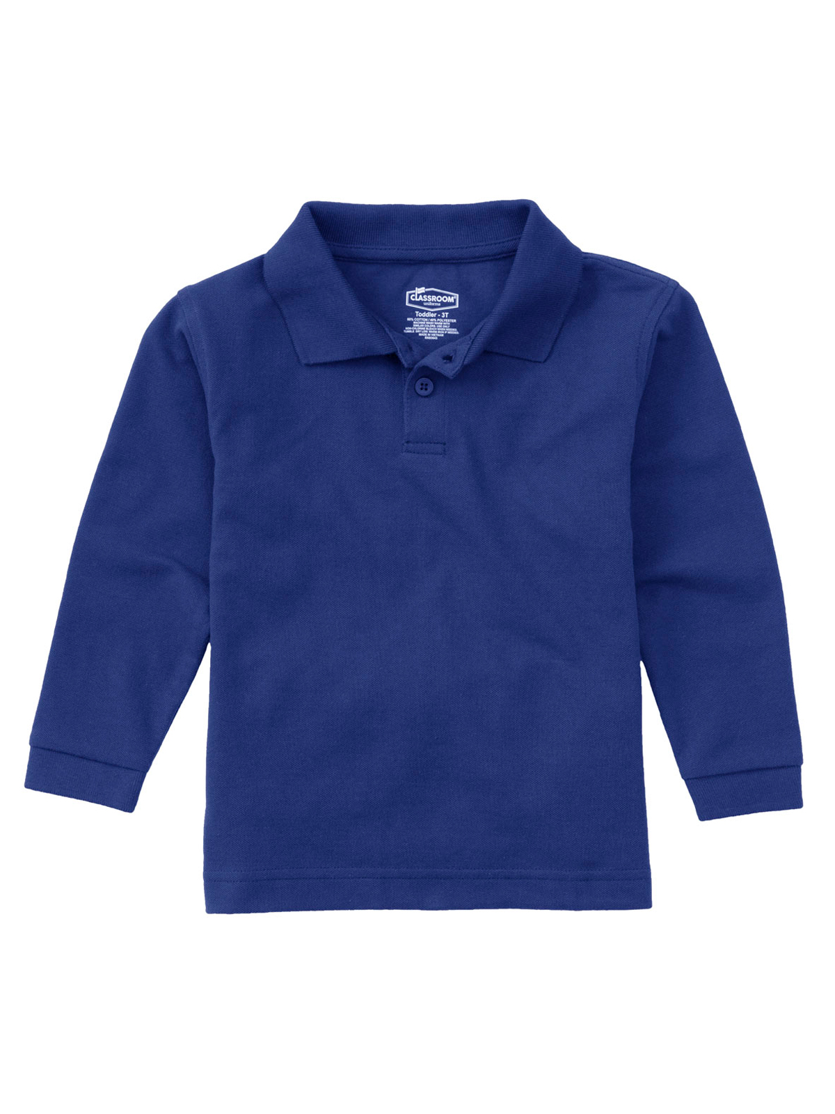 Classroom Uniforms - Children's Unisex Long Sleeve Pique Polo 6