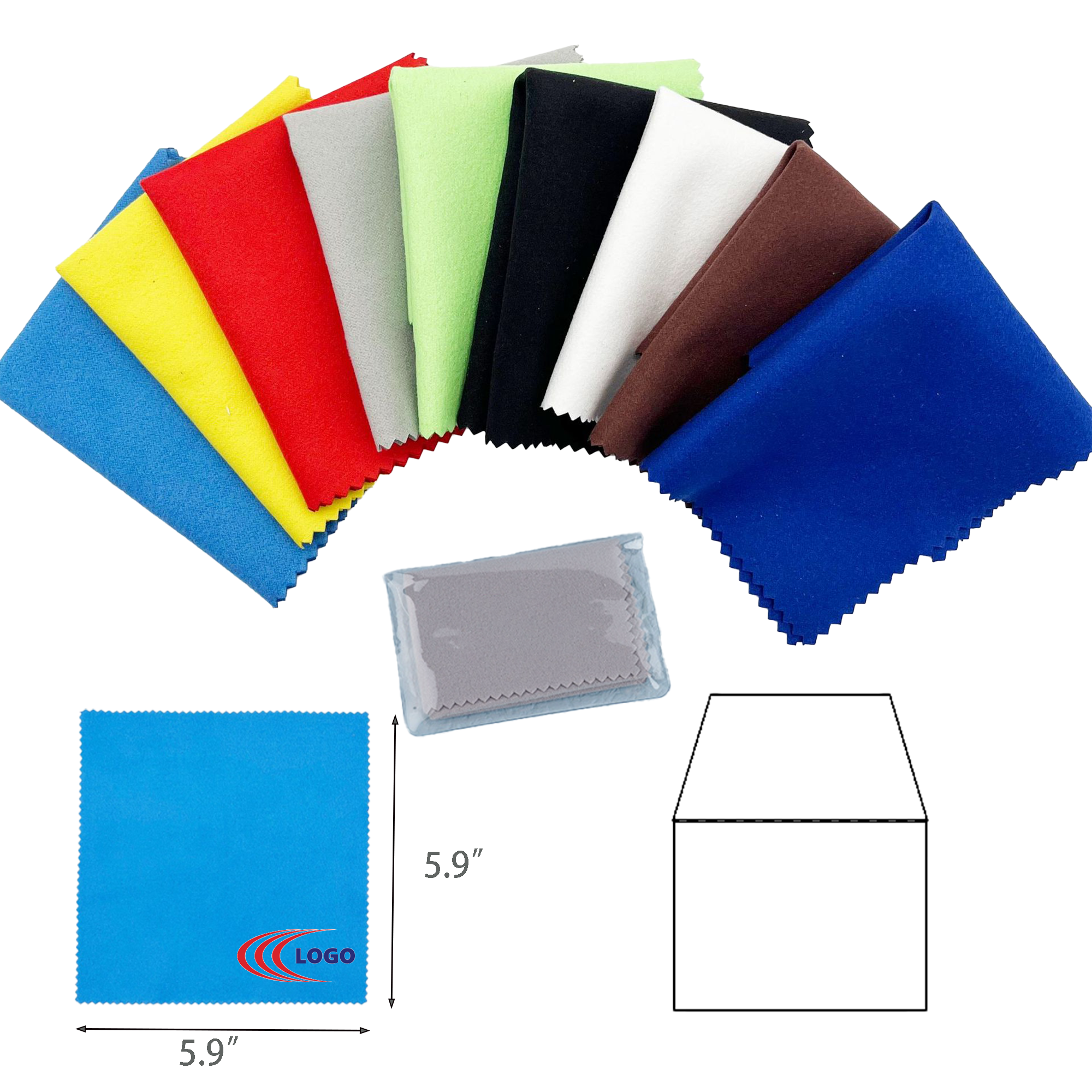 Colorful Microfiber Cloth for Glasses, Phones & More 2
