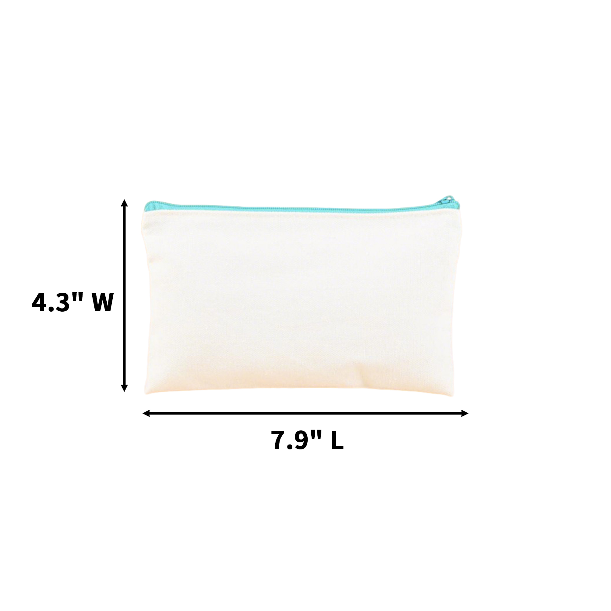 Poly Cotton Pencil Pouch 7.9 x 4.3" 9