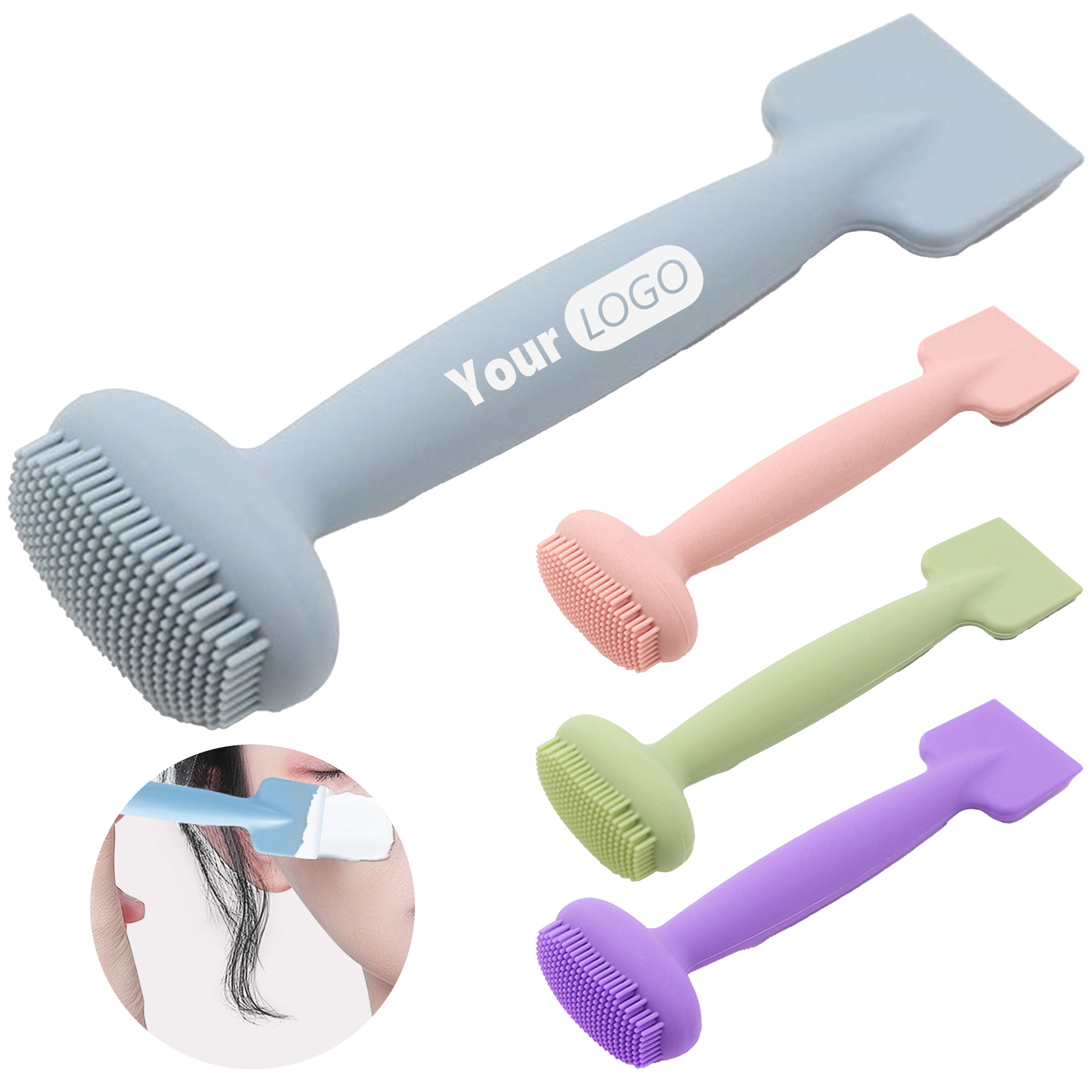 Silicone Dual Head Dual-Purpose Cleaning Brush 5