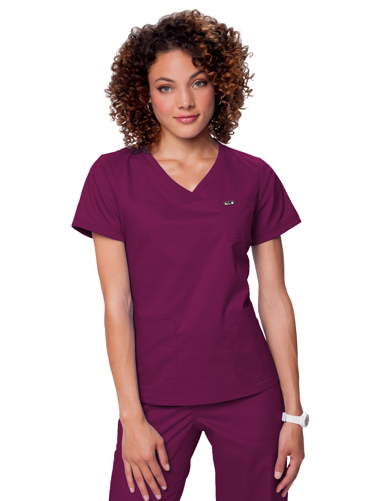 koi - Classics - Women's Three-Pocket Soft Rib Trim V-Neck Nicole Top 22