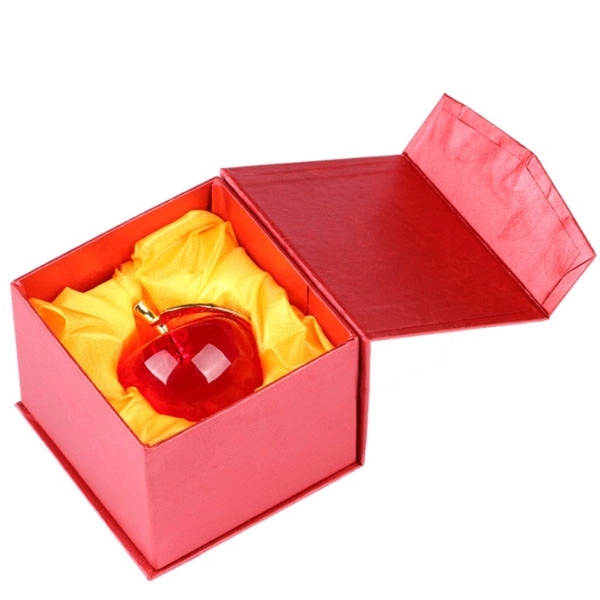 Crystal Apple Paperweight 3