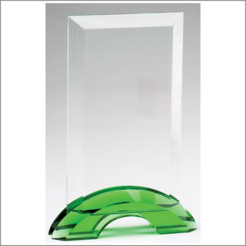 Rectangle Plaque With Green Crystal Stand 2