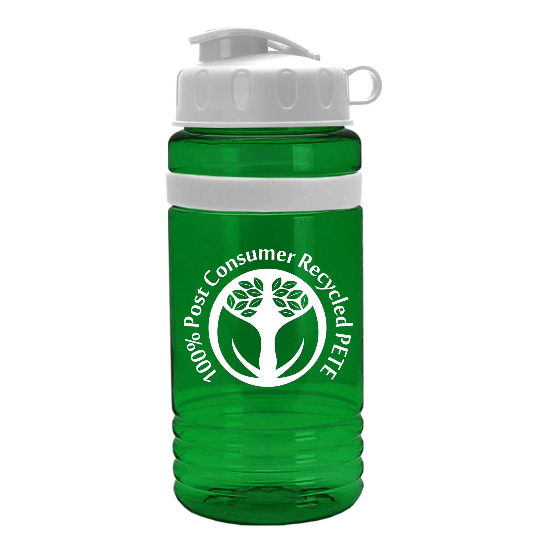20 oz. UpCycle rPET Bottle With Flip and Grip Band 7