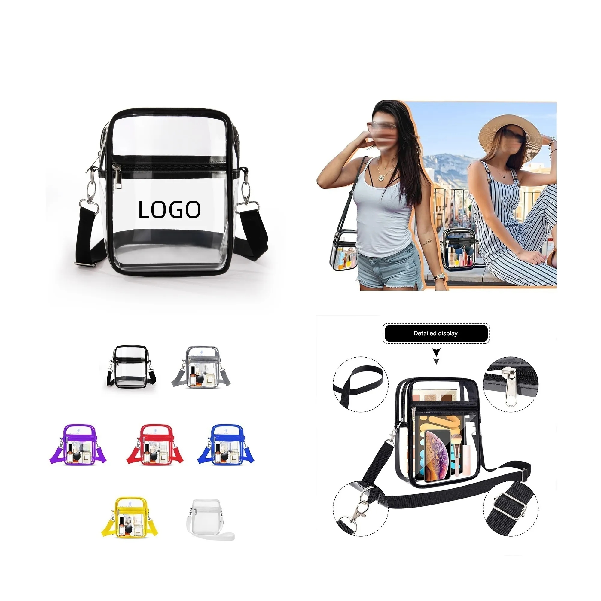 Small Transparent PVC Crossbody Bag 3