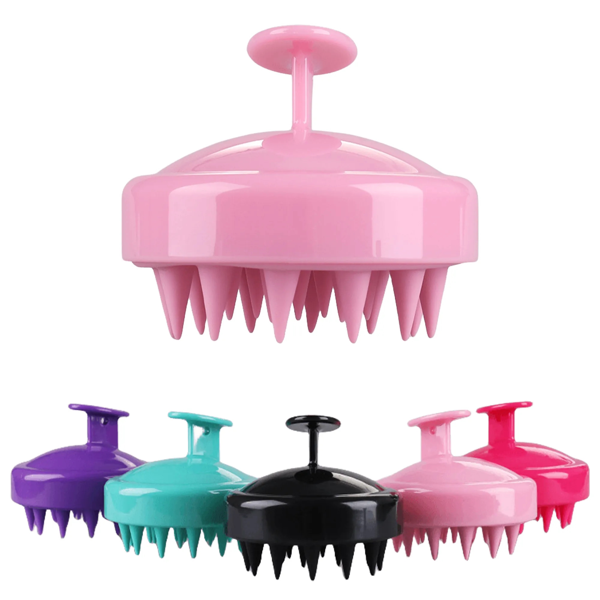 Ergonomic Manual Hair Scalp Shampoo Brush 5