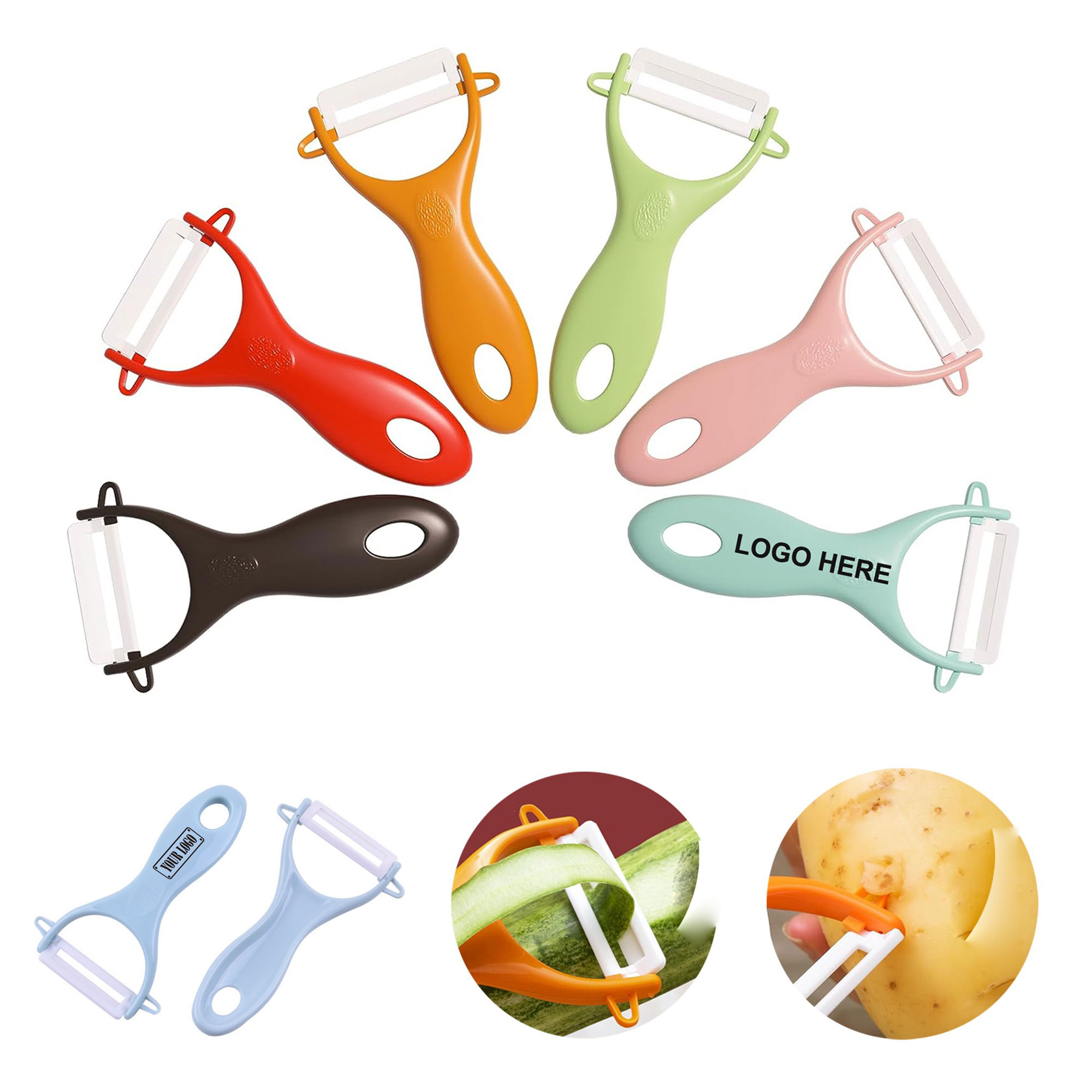 Ceramic Fruit Vegetable Peeler Kitchen Paring Knife 4