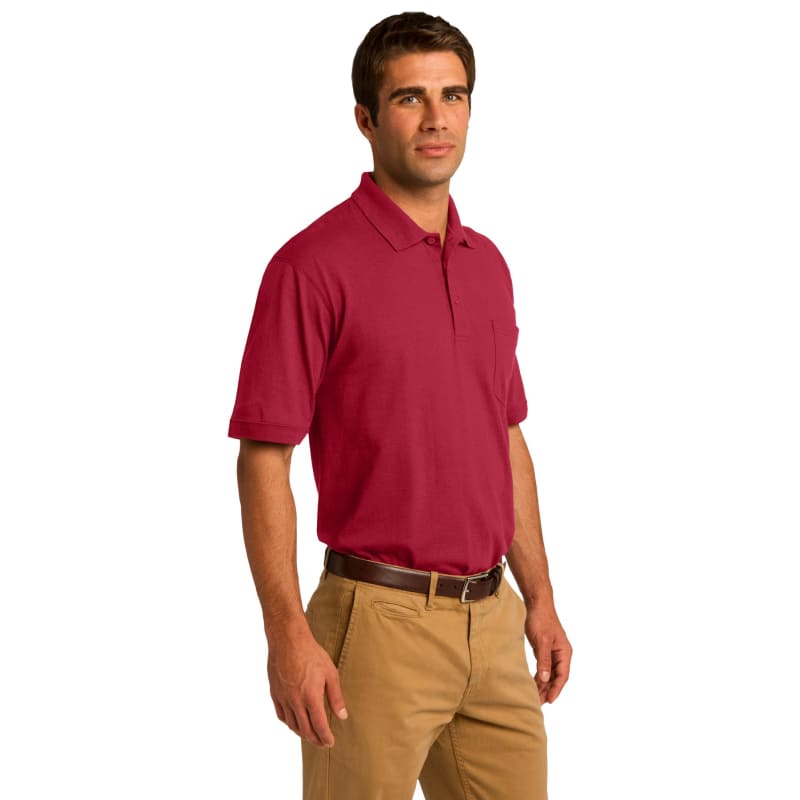 Port & Company Core Blend Jersey Knit Pocket Polo. 47