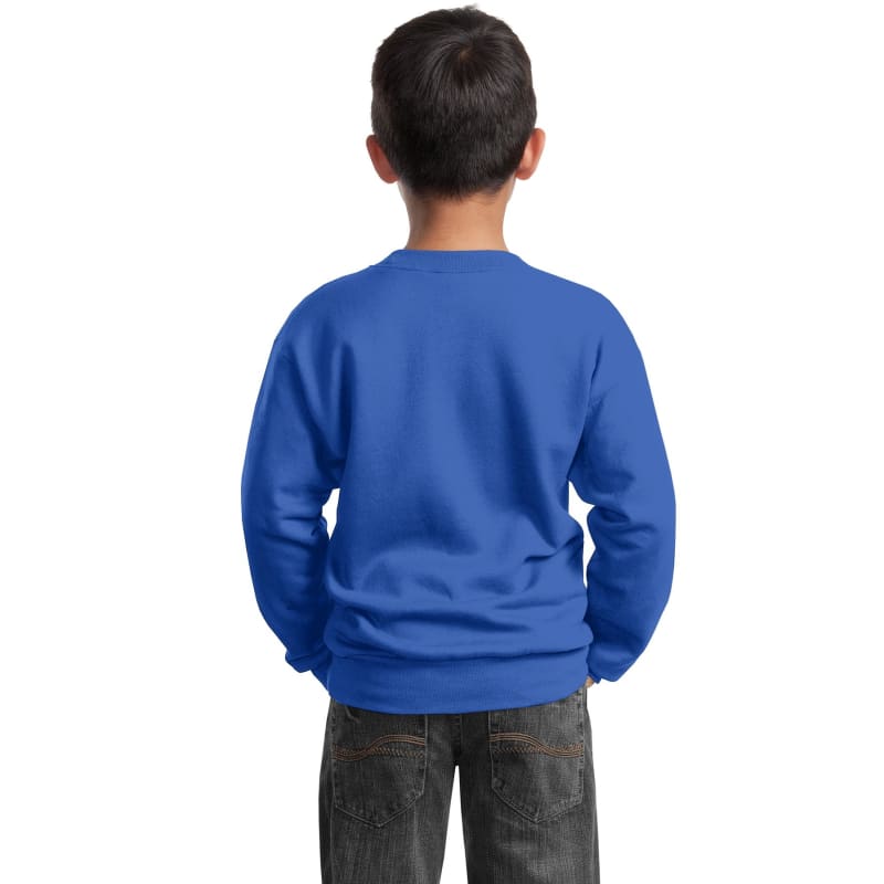 Port & Company Youth Core Fleece Crewneck Sweatshirt. 7