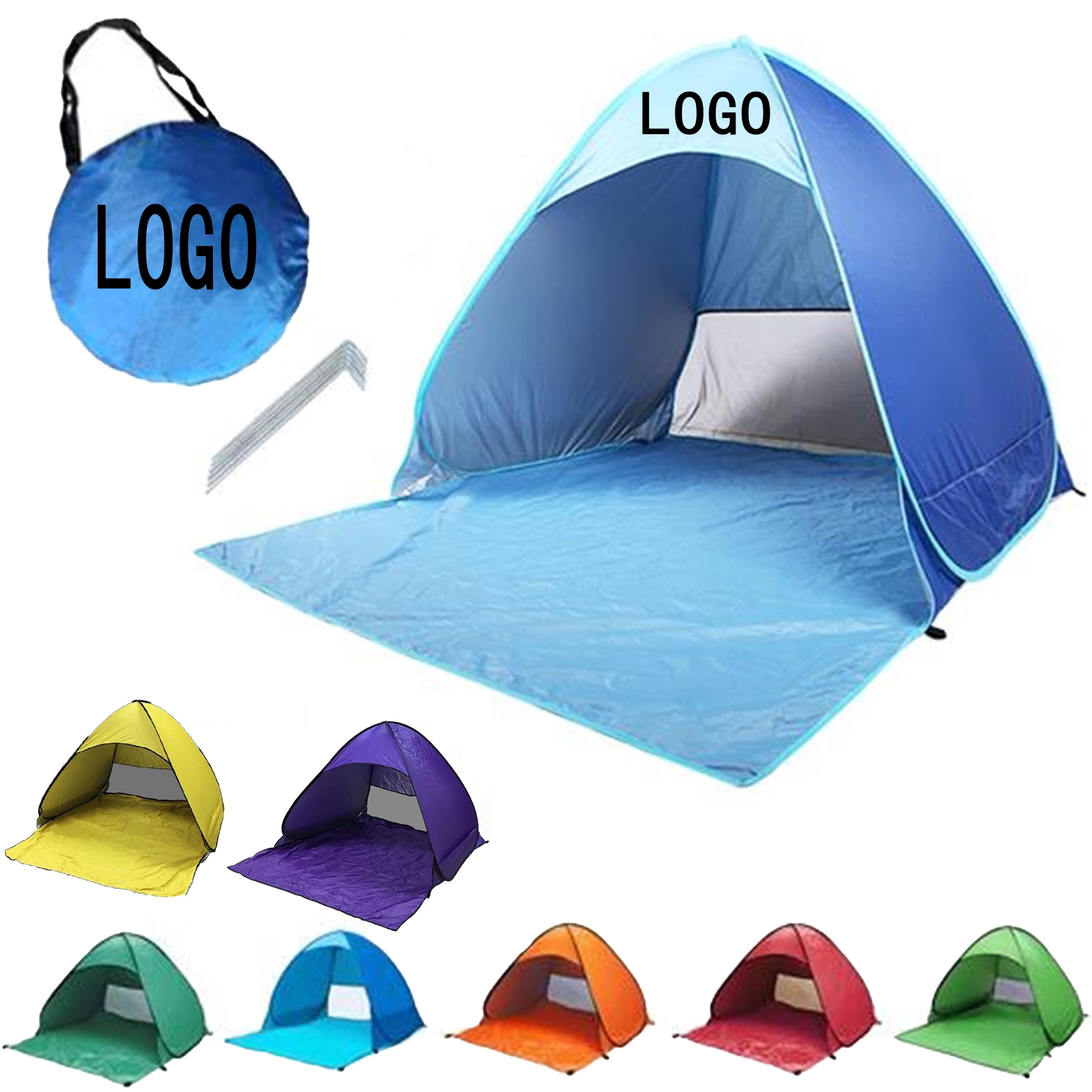 Waterproof and sunscreen beach tent 2