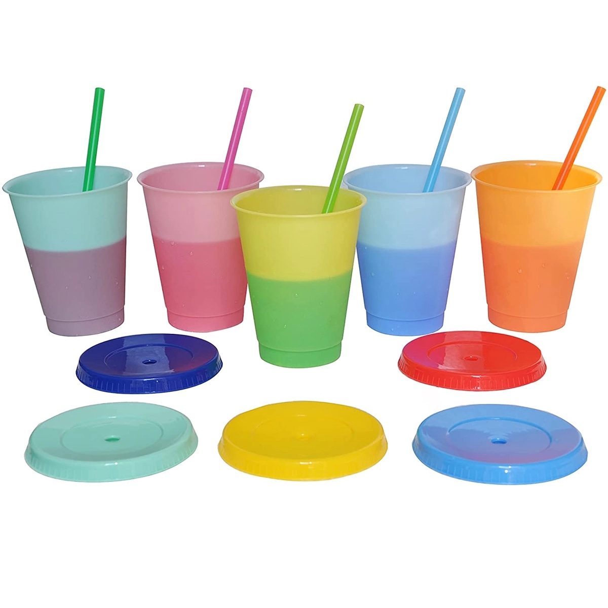 16 Oz. Color Changing Cup With Lid And Straw 4