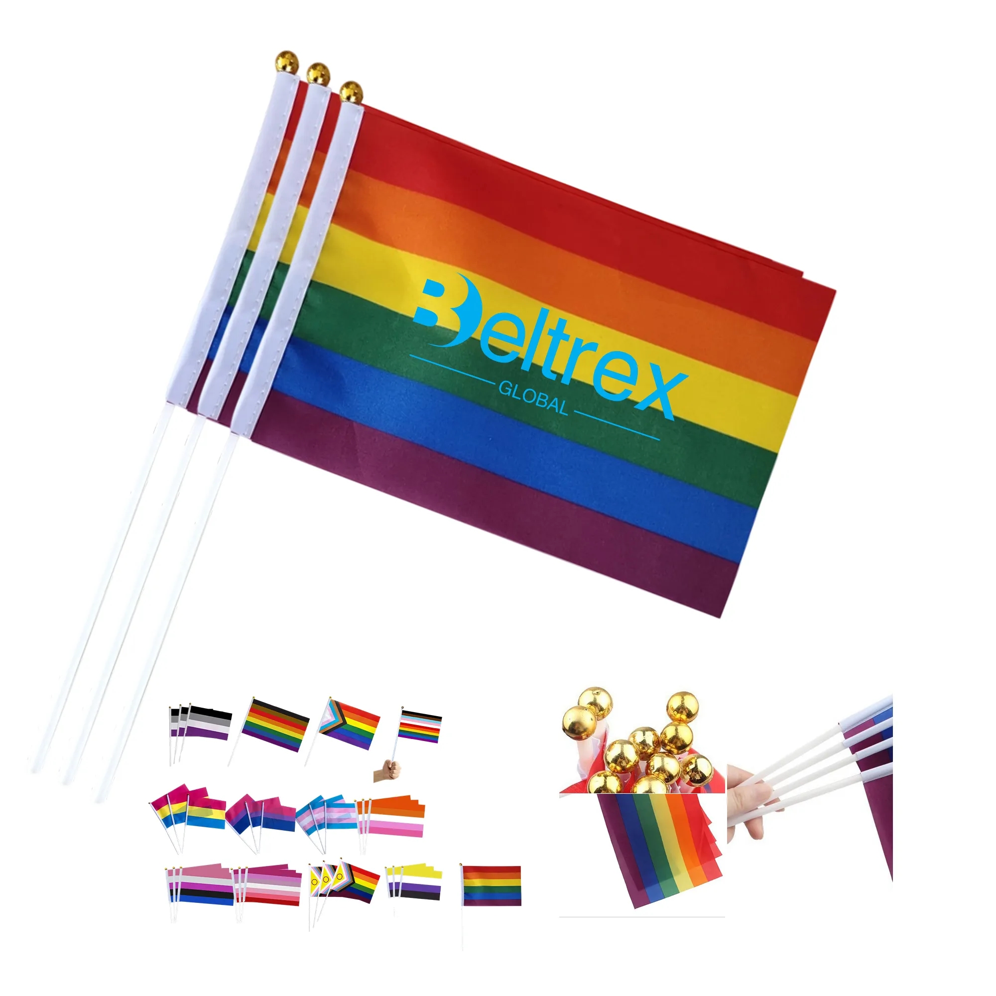 Small Progress Pride Rainbow Flag for Events and Celebration 1