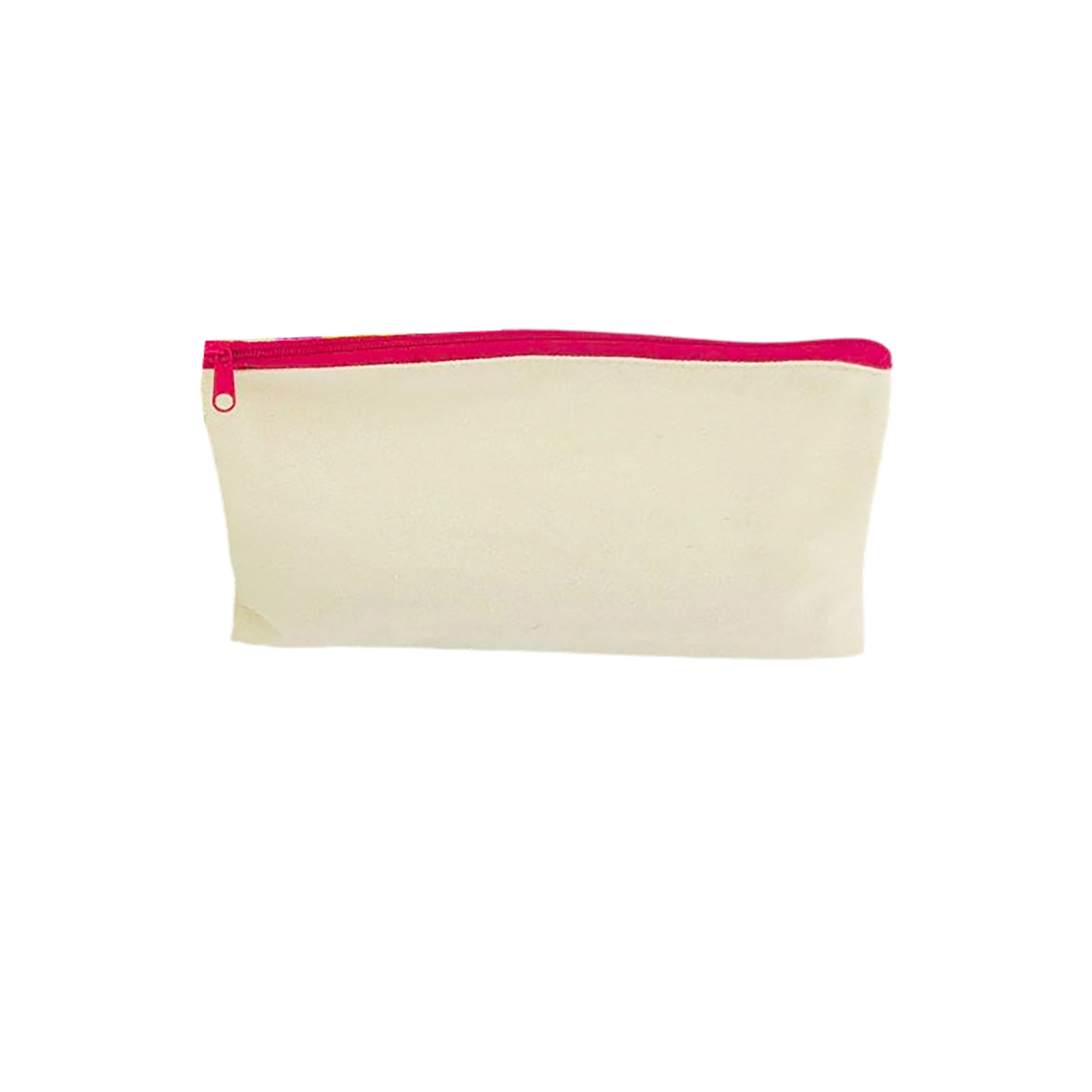 Canvas Zipper Pencil Pouch Organizer Multipurpose Bag 7.9" X 6" 1