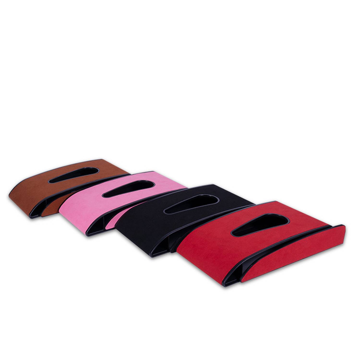 Multi Functional Armrest Backrest Suede Car Tissue Box 4