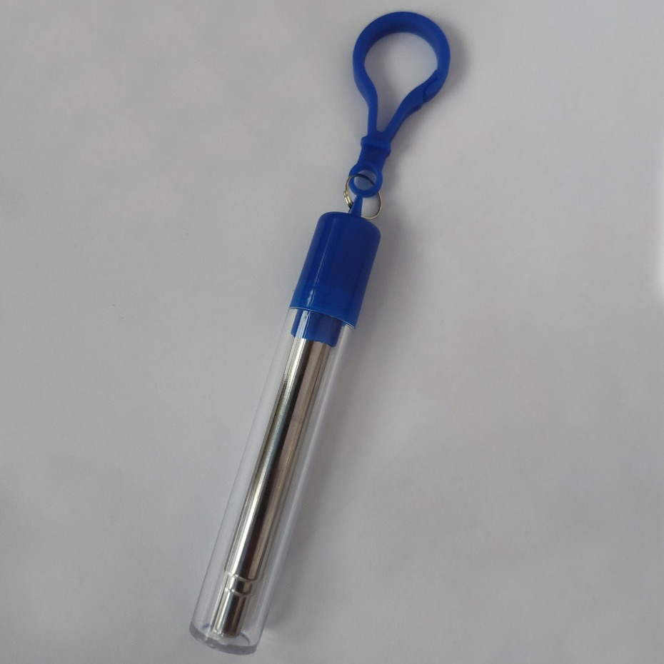 Telescopic Stainless Straw in Carabiner Case 2