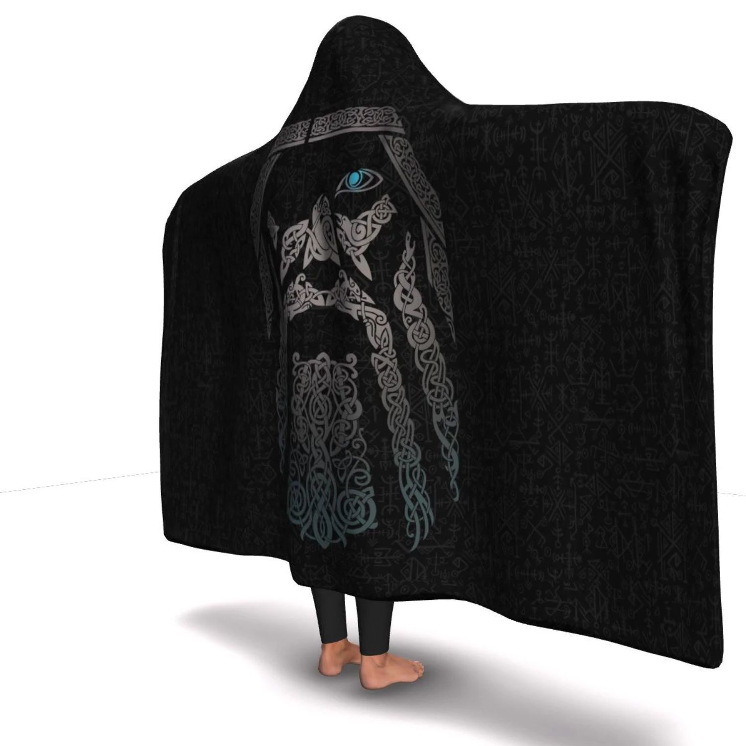 60x80 Oversize Sublimation Sherpa Hooded Blankets