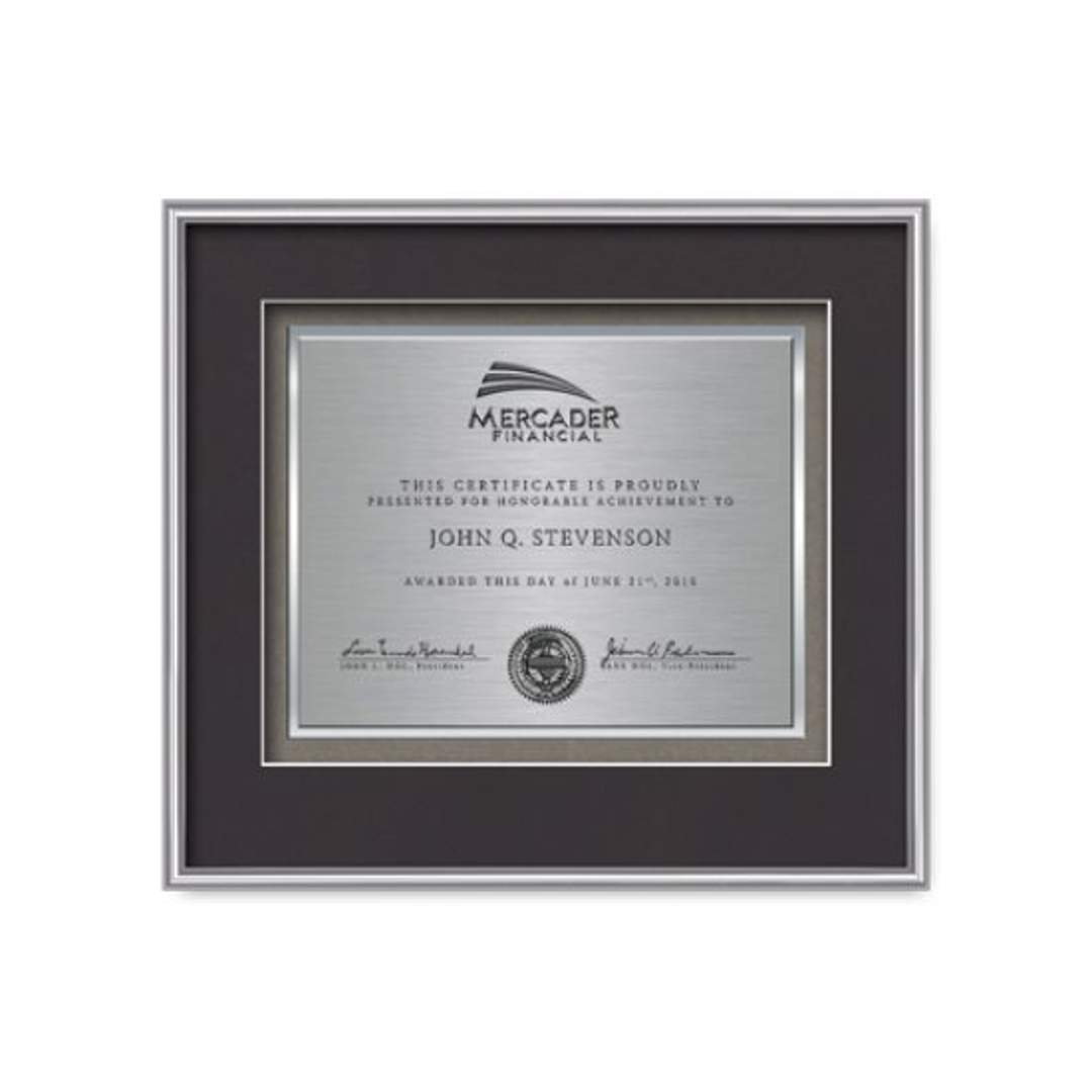 Fenestra Certificate TexEtch - Silver