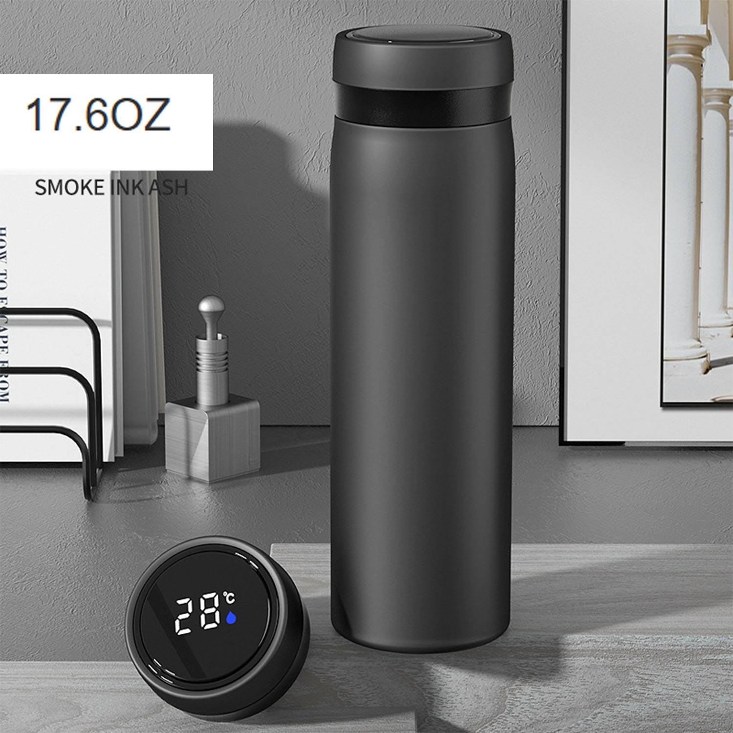 17.6oz Intelligent temperature display insulated bottle 9