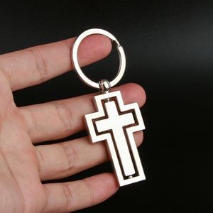 Alloy Rotatable Cross Keychain 3