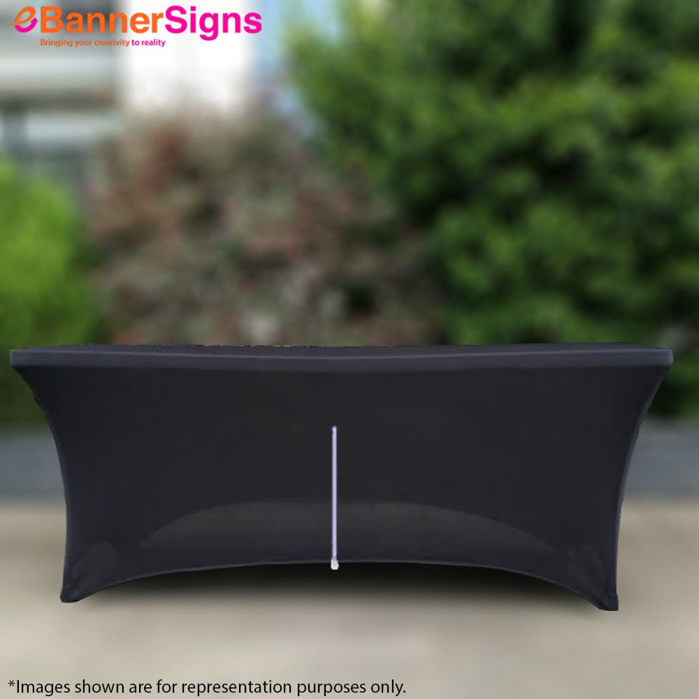 Stretch Table Cover (4-Sided Closed Back with Zipper) 5