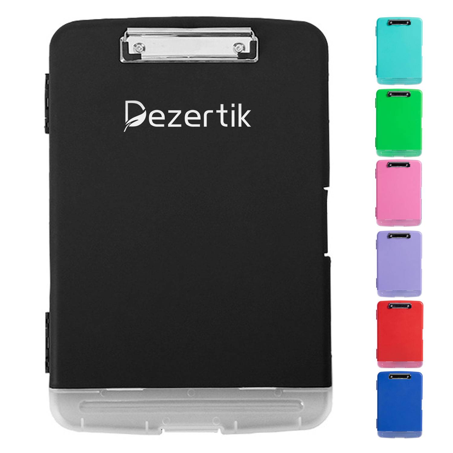 Multi-Functional Transparent Plastic File Box with Pen Slot 14
