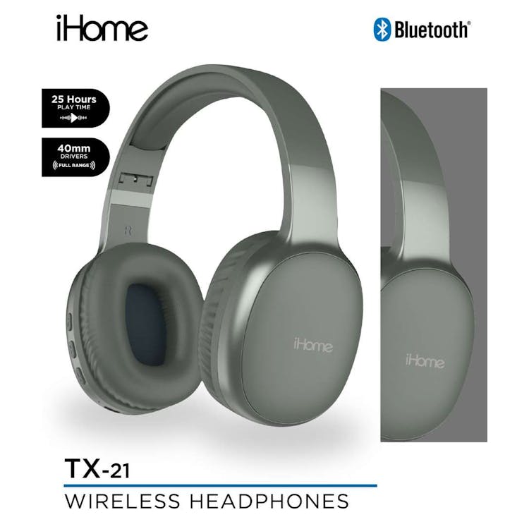 iHome TX-21 Wireless Headphones - Green