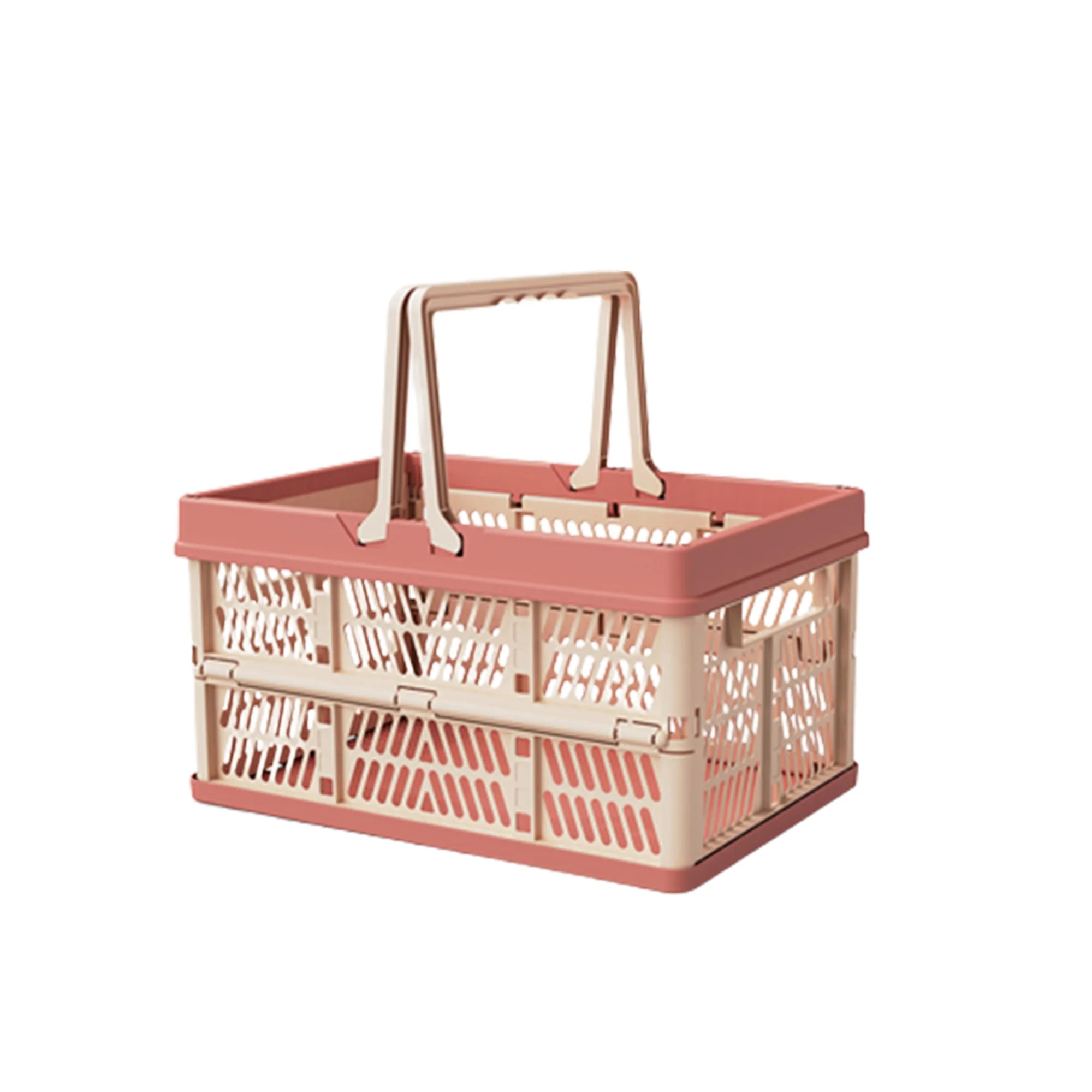 MOQ10 Collapsible Shopping Basket Lifting Handle 7