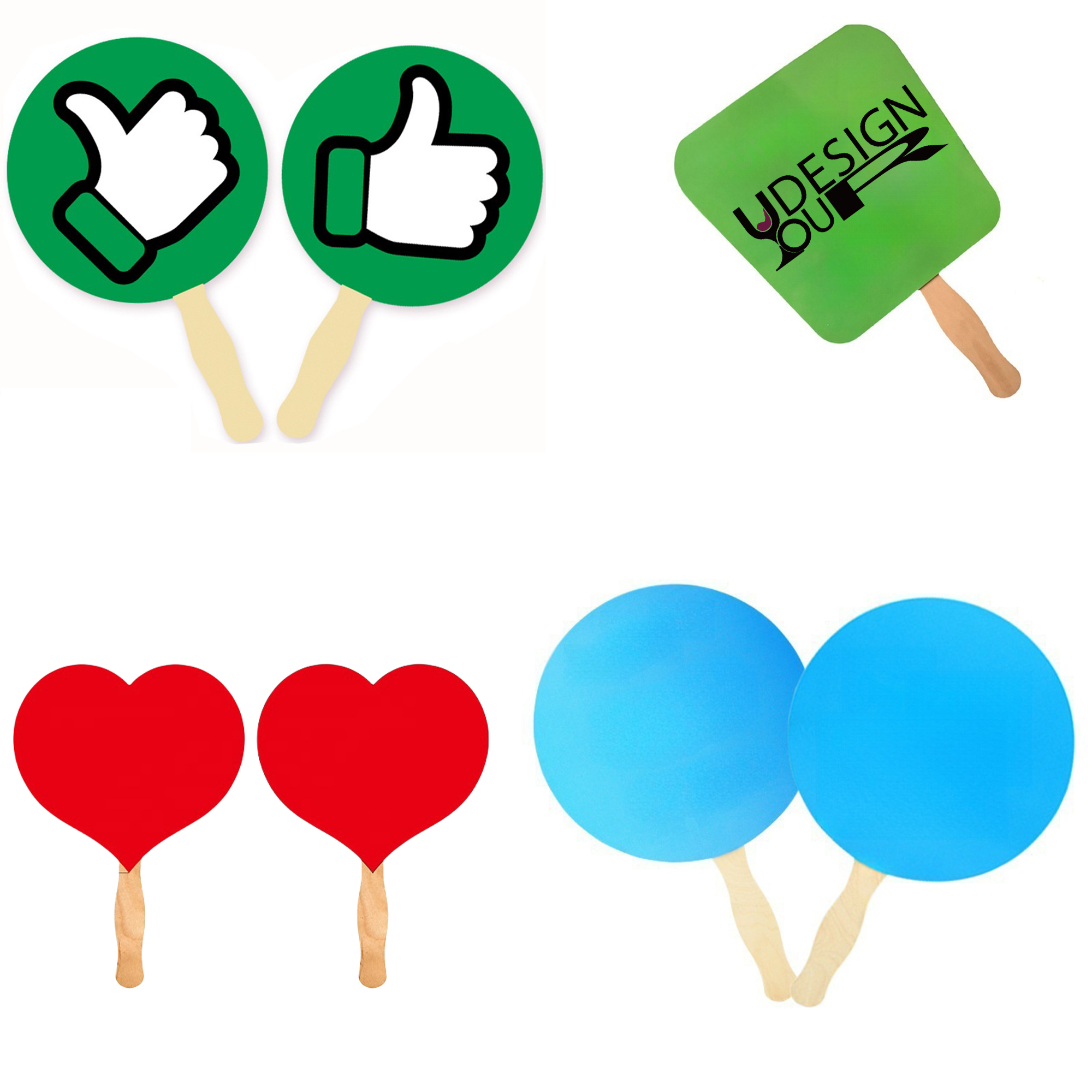Wood Hand Advertising Fan 2