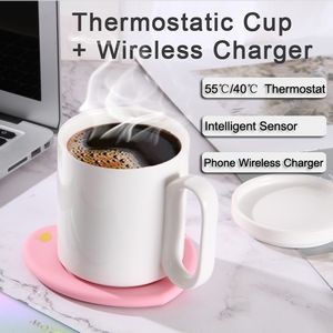 2-in-1 Smart Coffee Mug Warmer with Wireless Charger 2