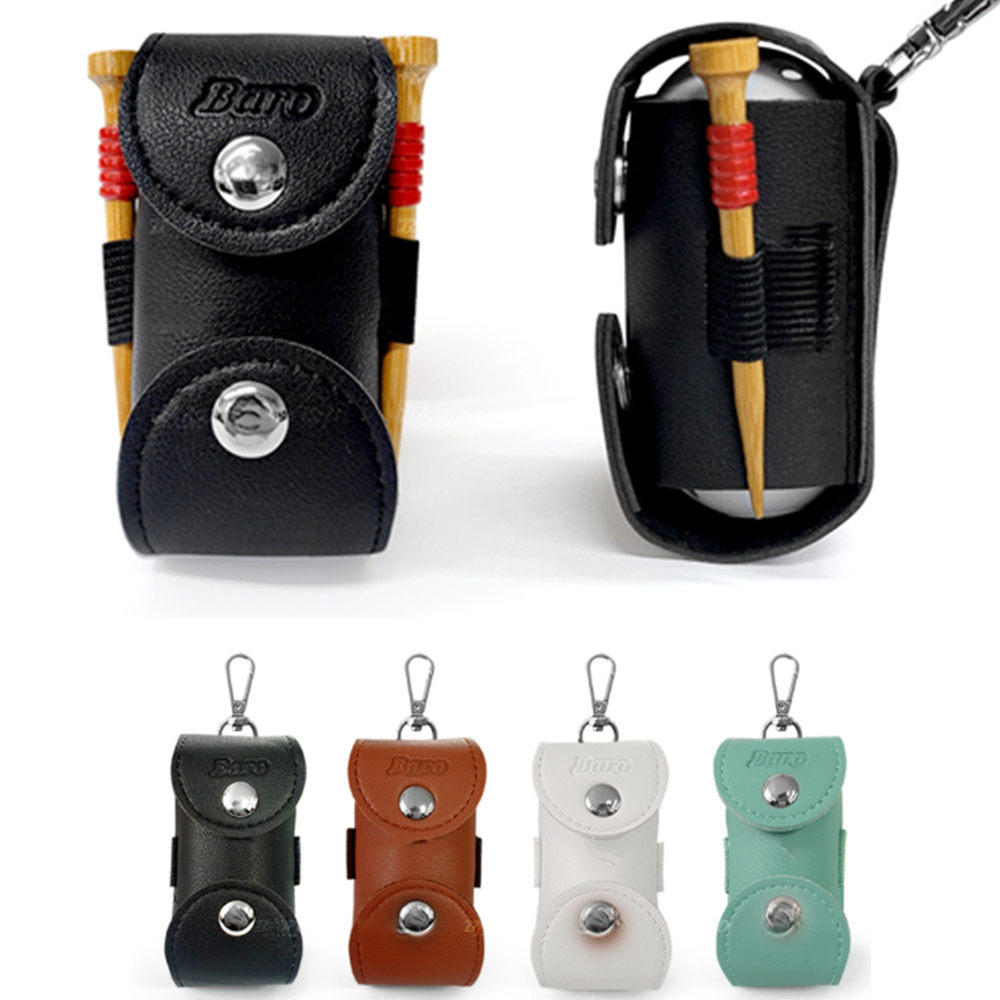 Leather Golf Ball Holder Bag 3
