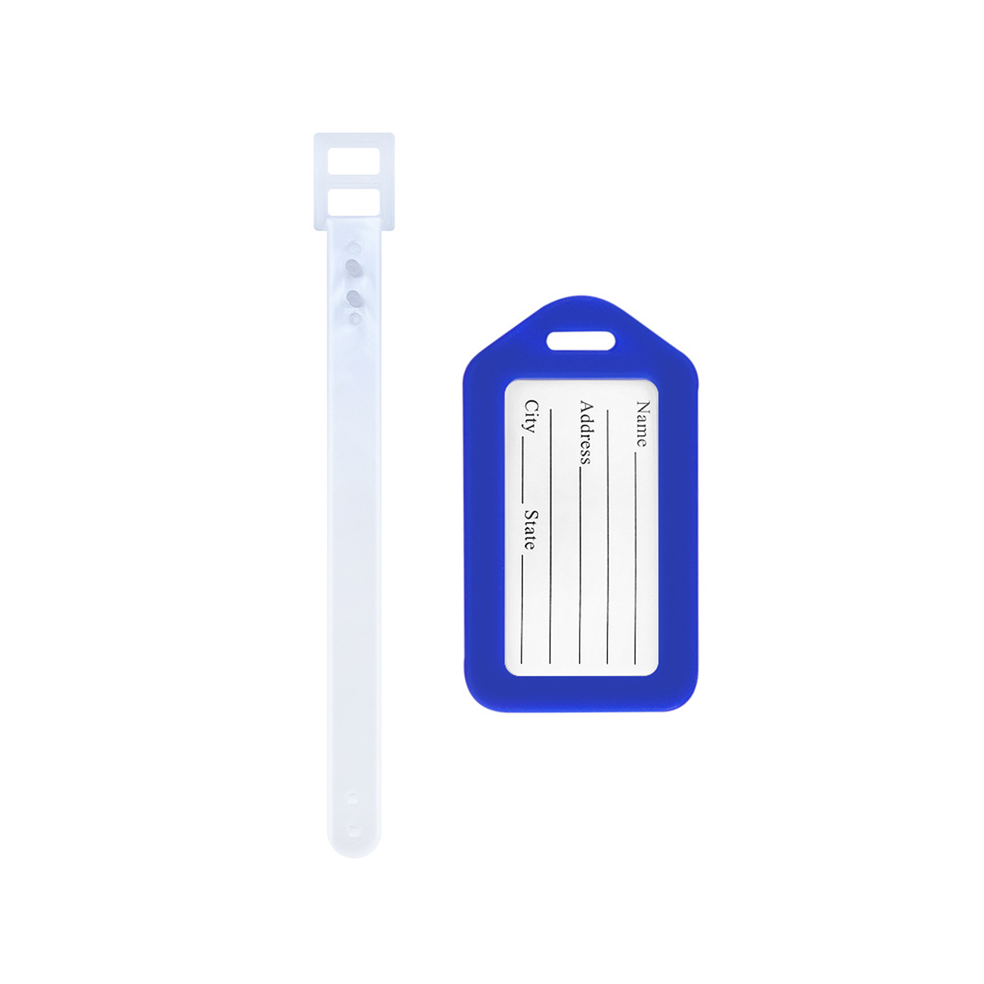 Plastic Luggage Tag With Card 3