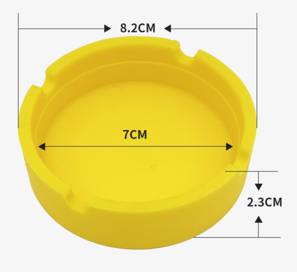 Portable Silicone Round Ashtray 4