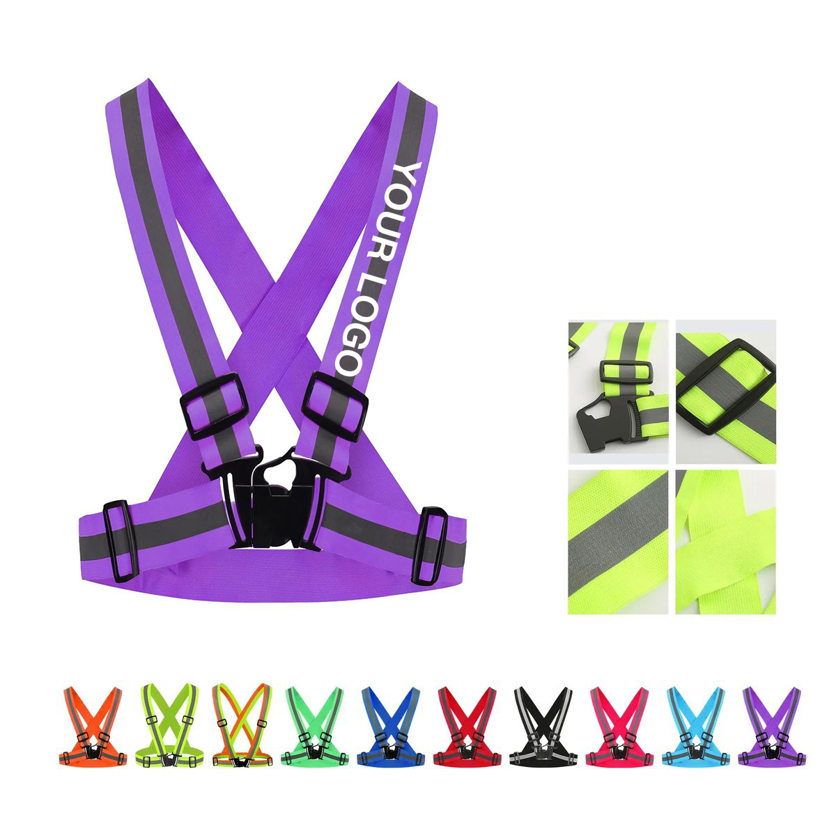 High Visibility Reflective Running Vest for Night Safety 9