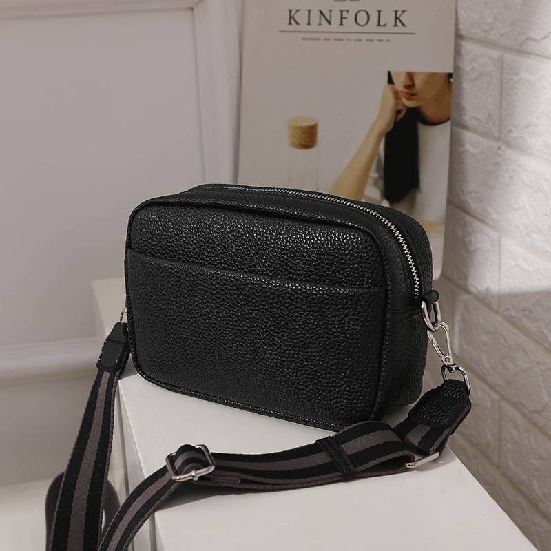 Solid color PU crossbody women's shoulder small square bag 4