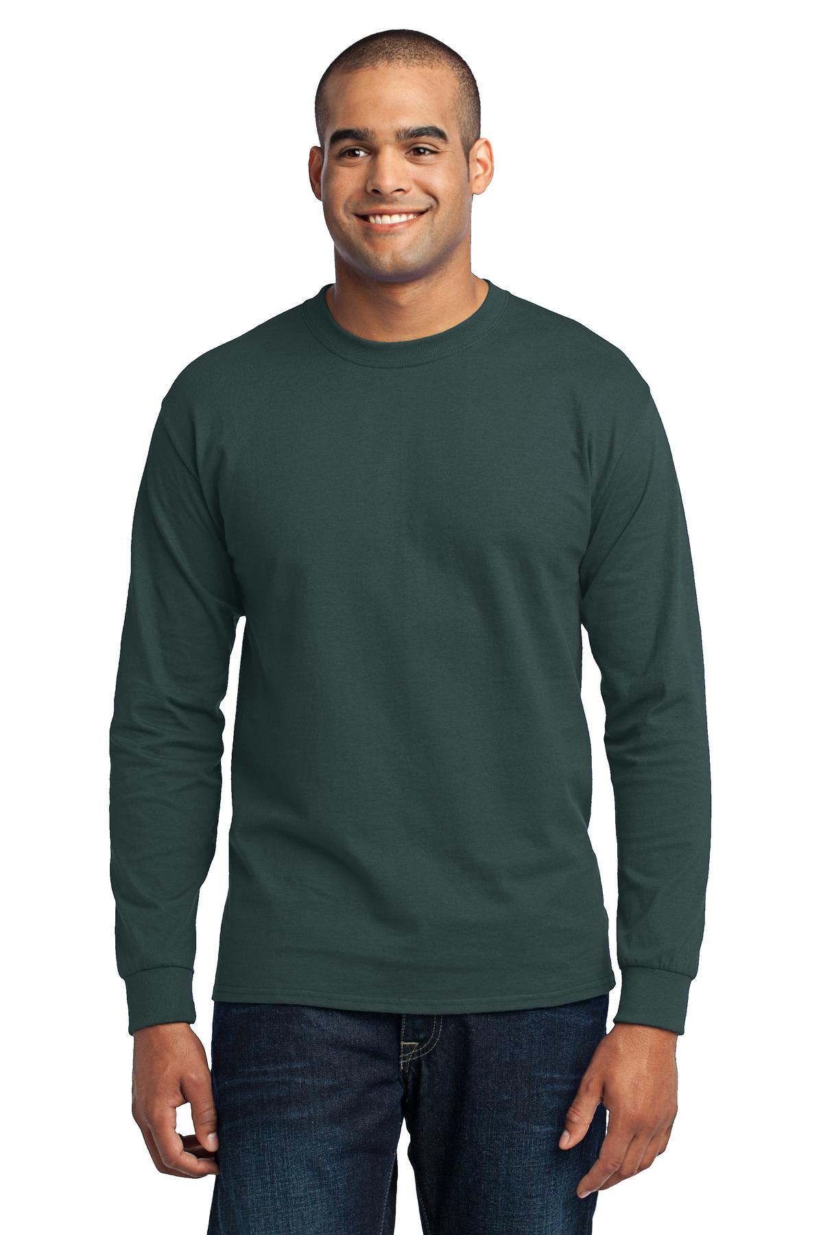 Port & Co Long Sleeve Core Blend Tee. PC55LS 102