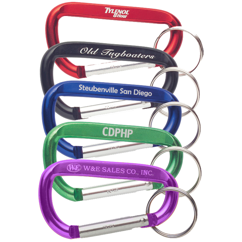 8mm Aluminum Carabiner Key Chain 2