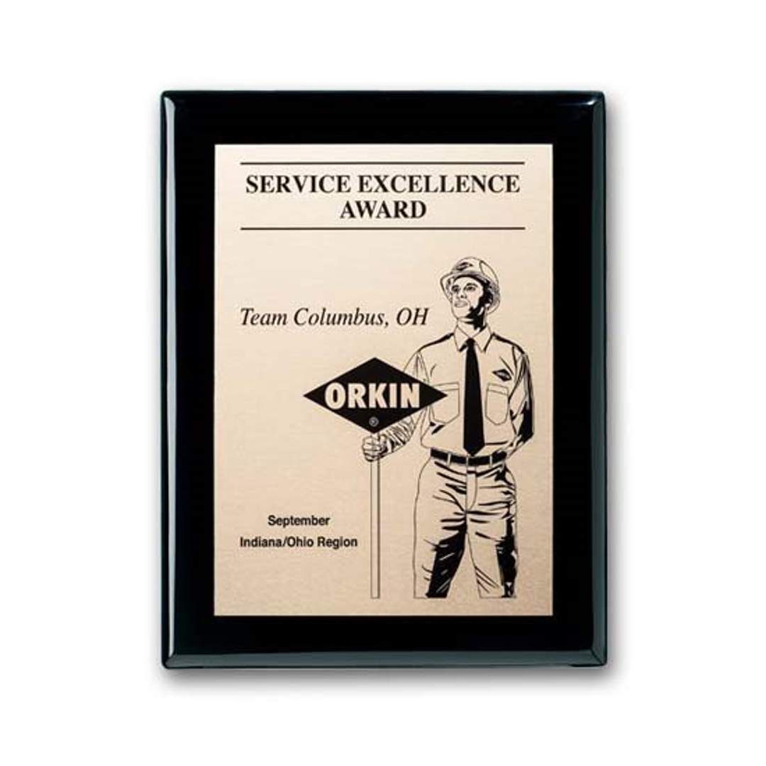 Etch/Oxidized Plaq - Ebony