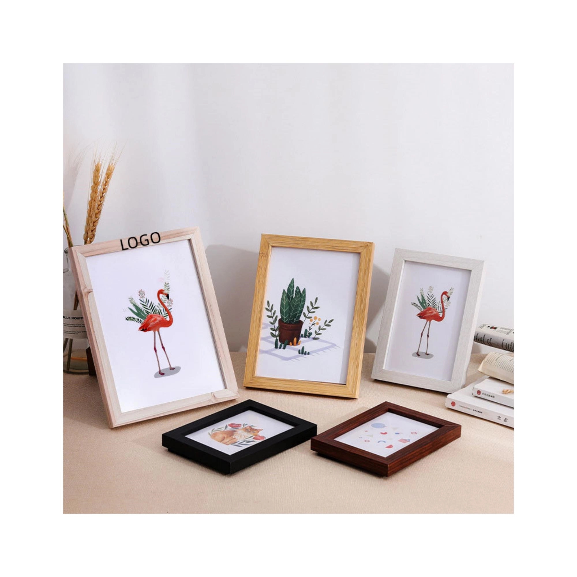 6"x 8" Wooden Photo Frame  MOQ 20PCS