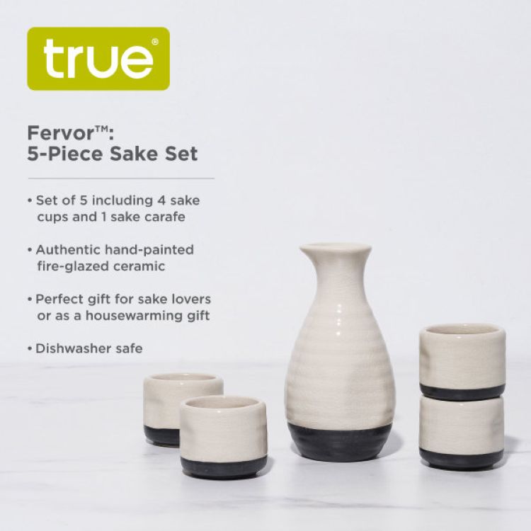True® Fervor™: 5-Piece Sake Set 4