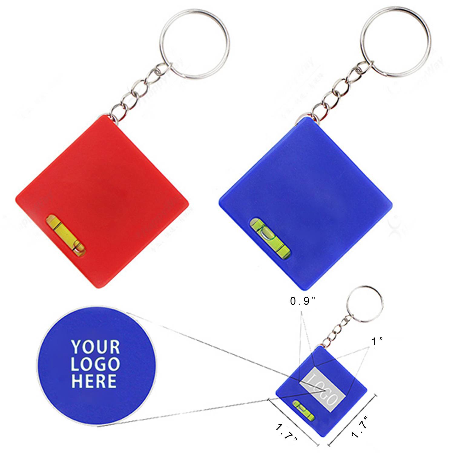 KeyChain with Gradienter and 39 " Lenght Tape measure 2