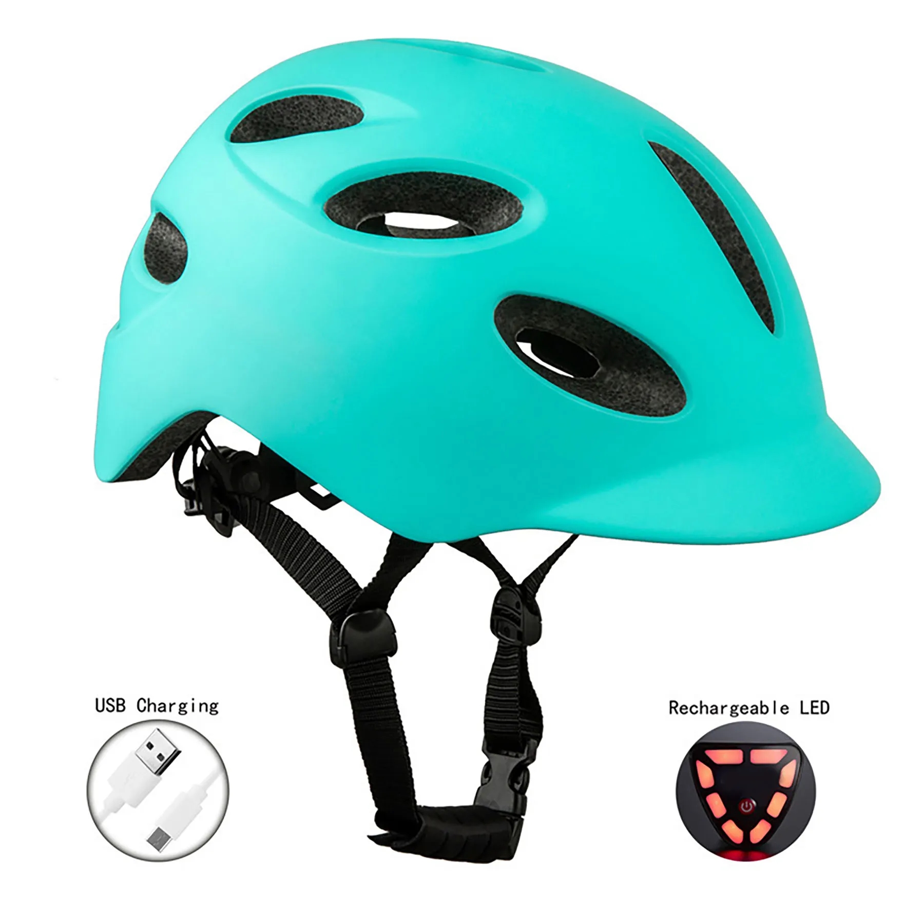 Bicycle Helmet with Rear Light 9