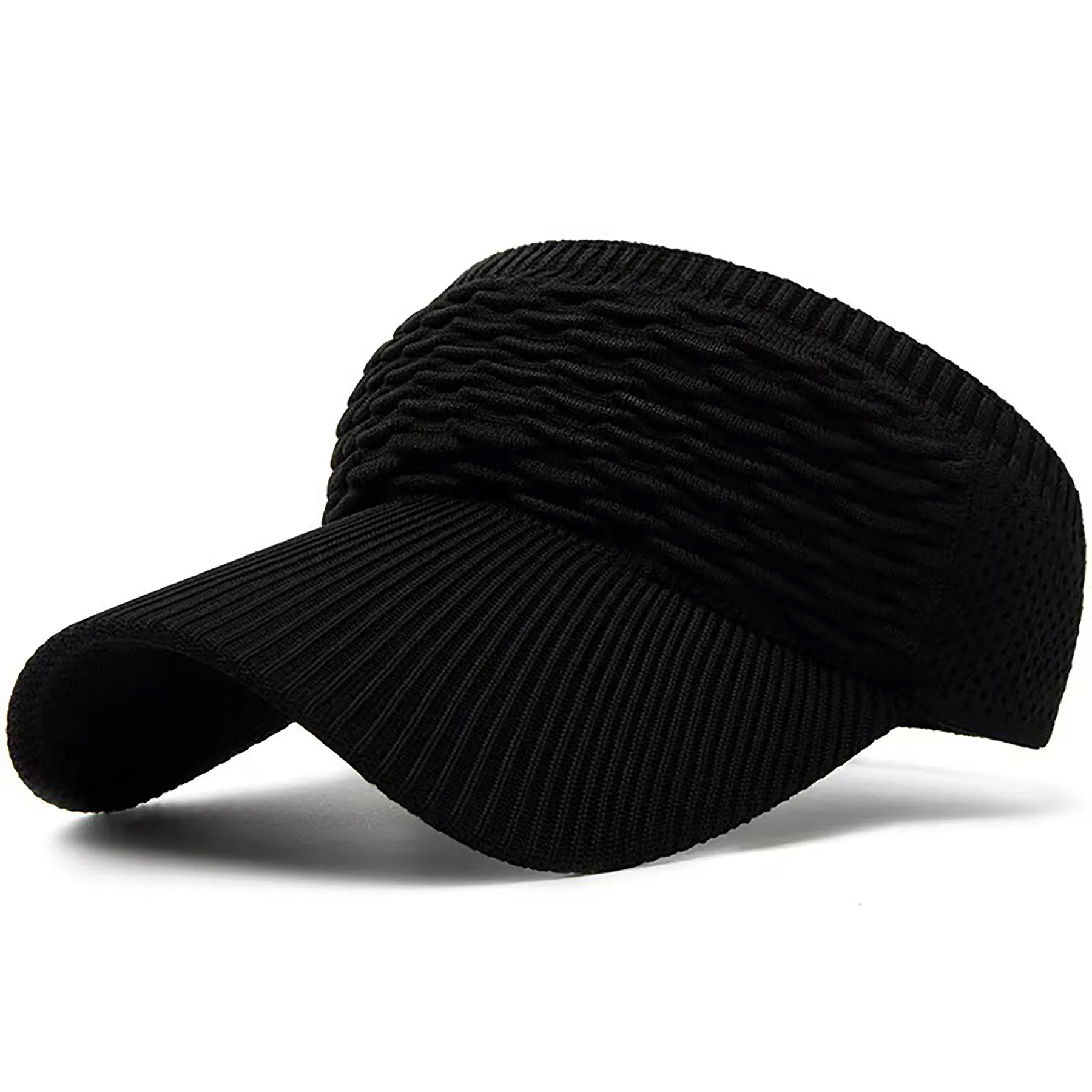 Women Knitted Elastic Visor Hat 5