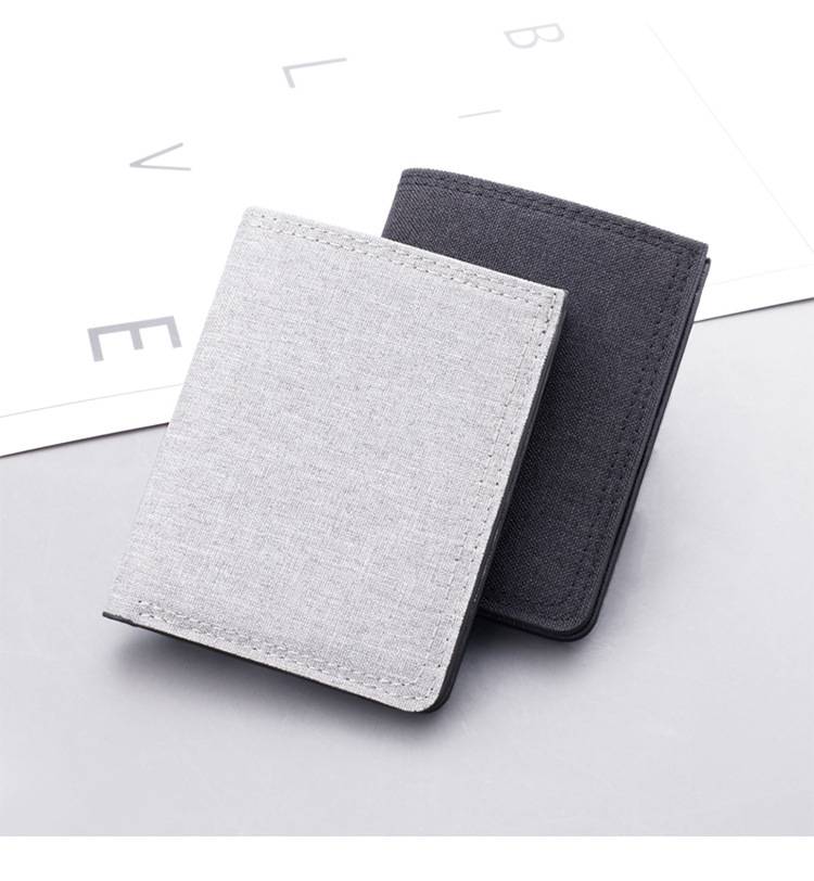 Portable Canvas Wallet w/ Card Slots 4
