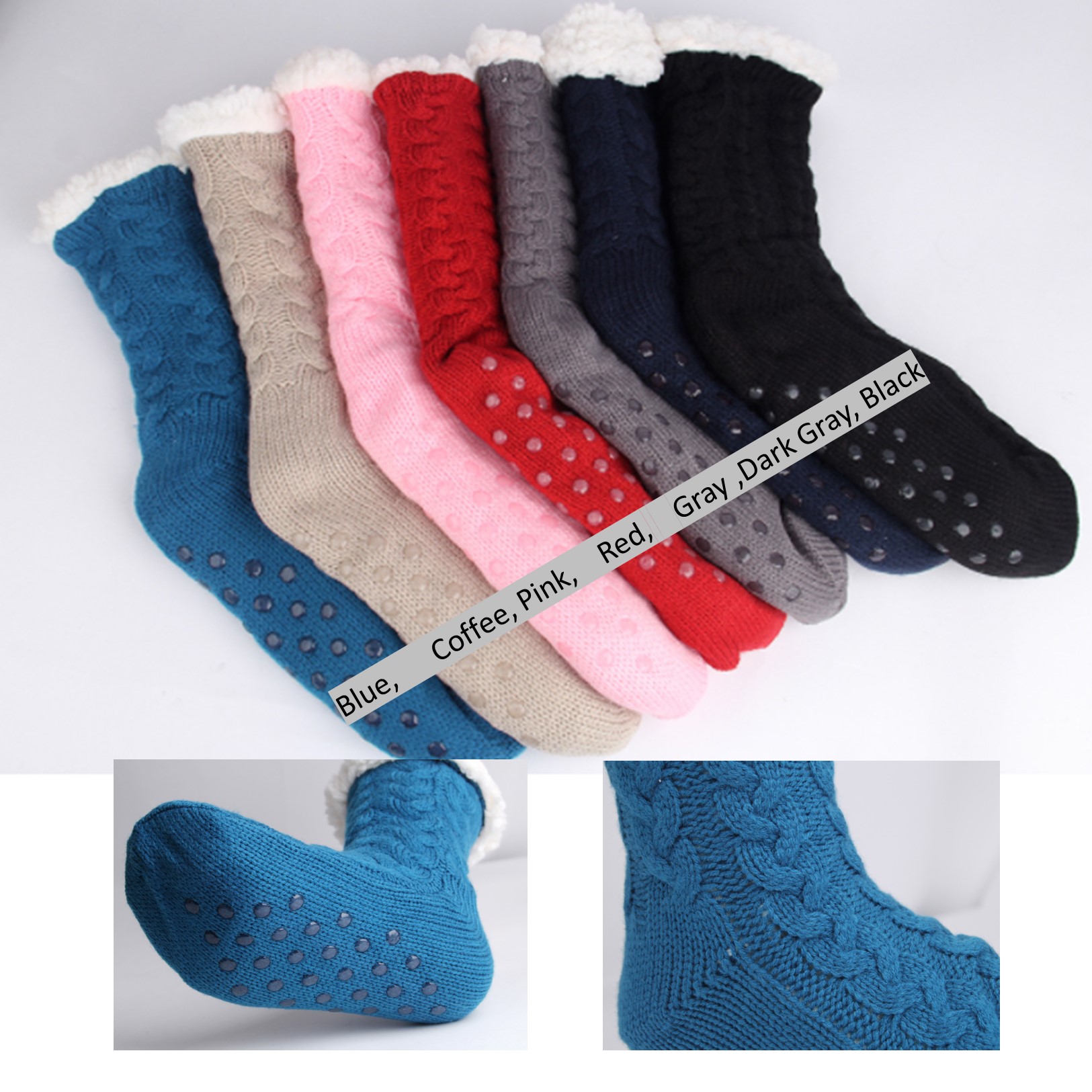 Winter Fuzzy Floor Socks Non-Slip 2