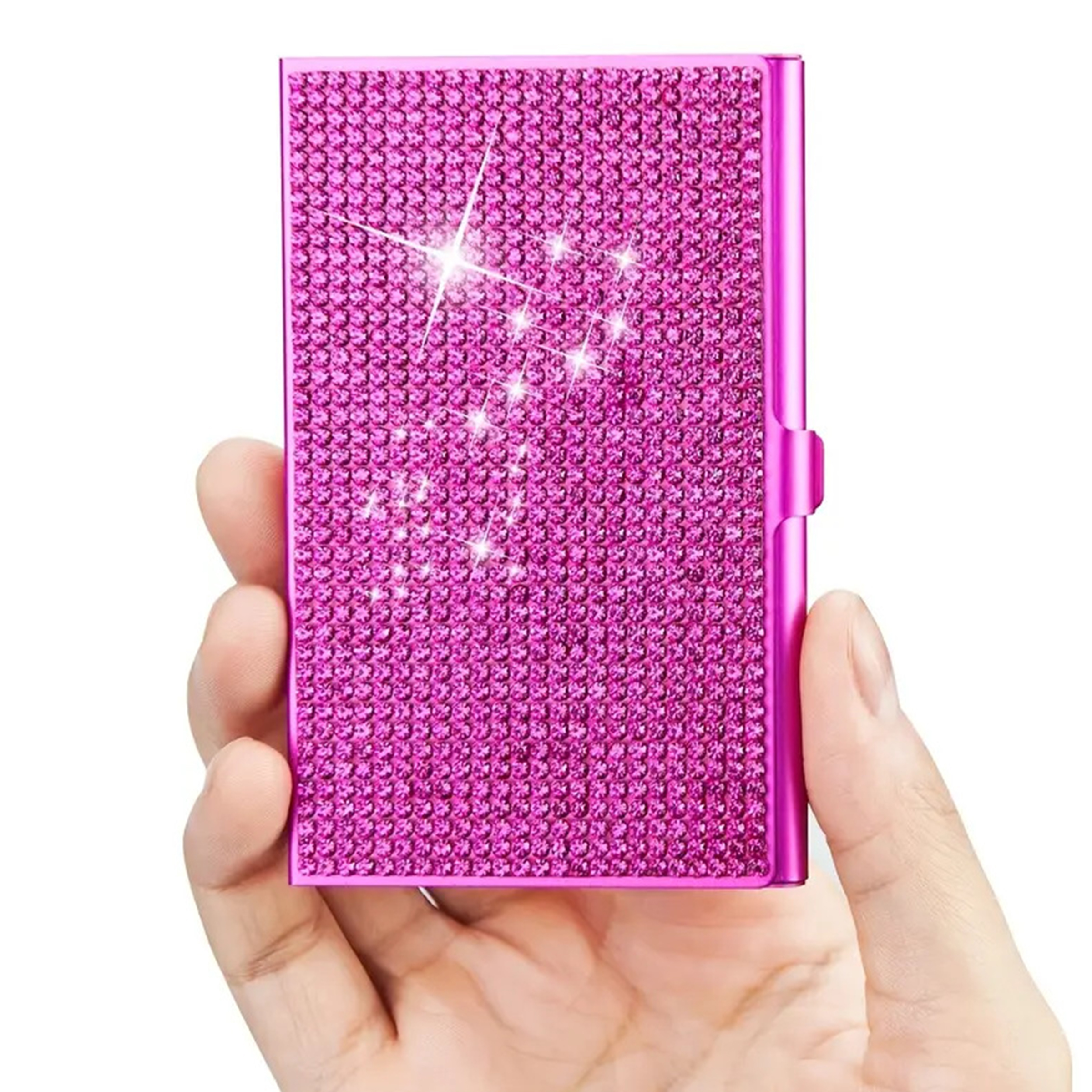 Alloy Rhinestone Business Card Holder 10