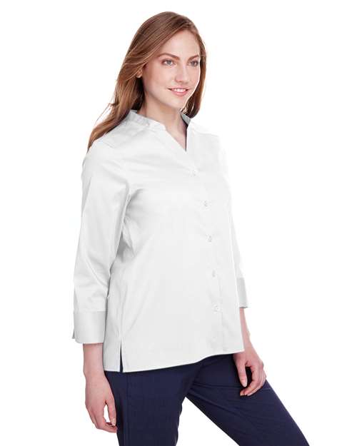 Women's Crown Collection® Stretch Broadcloth Three-Quarter Sleeve Blouse - DG560W 28