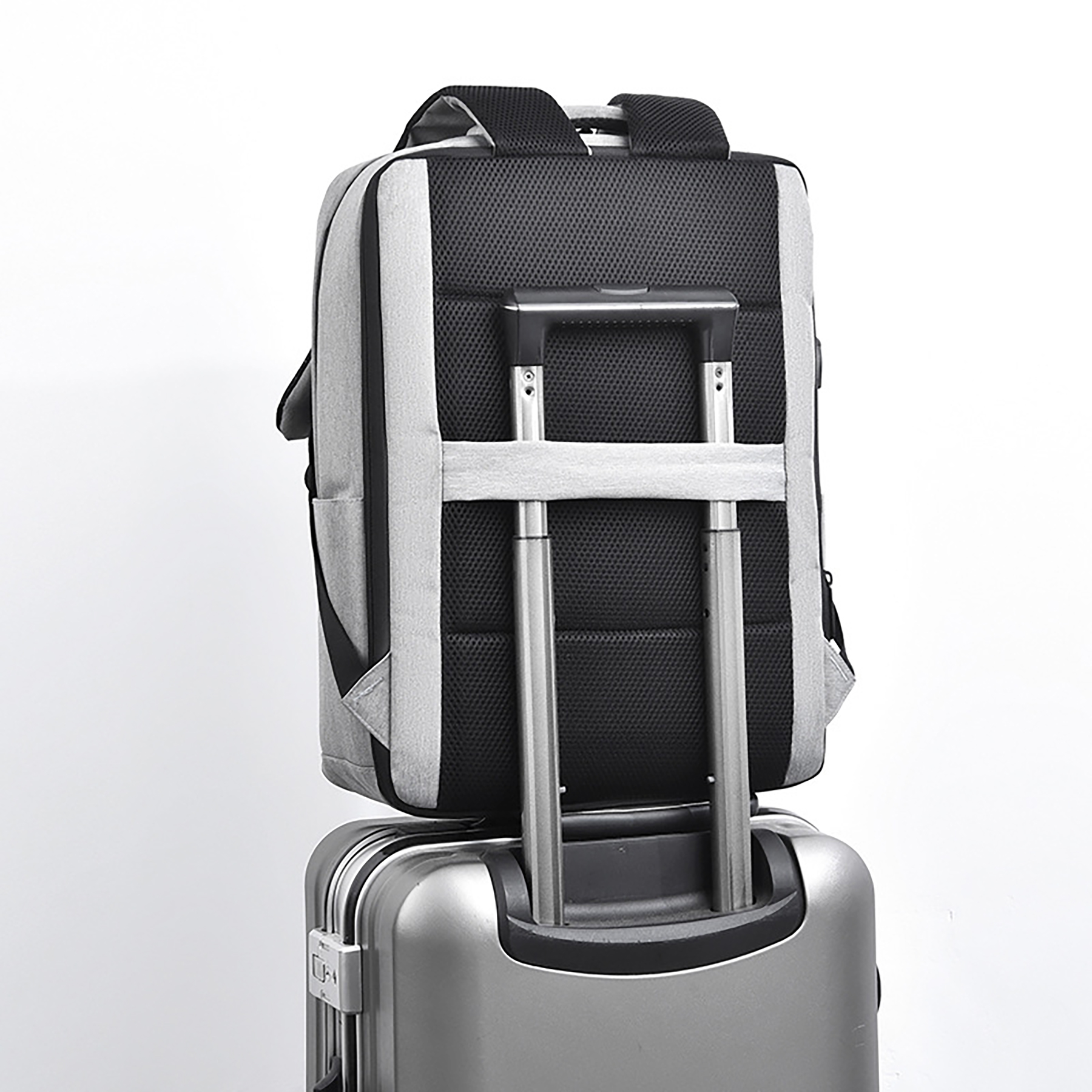 Slim Durable Laptops Travel Backpacks with USB Charging Port 5