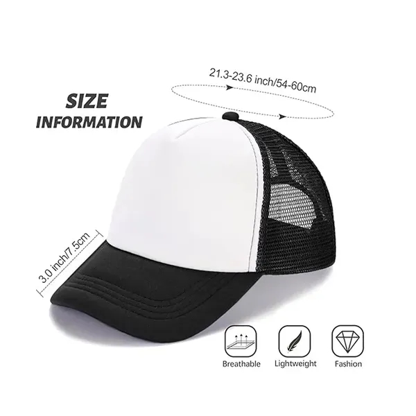 Adult Mesh Trucker Hat with Adjustable Baseball Cap 12